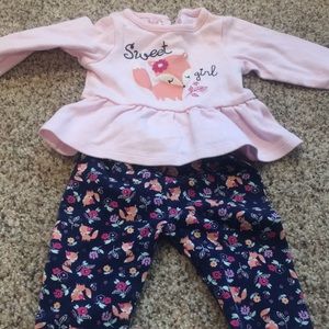 Baby girl fox outfit